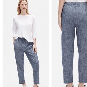 Eileen Fisher Hemp Cotton Chambray Slouchy Pant